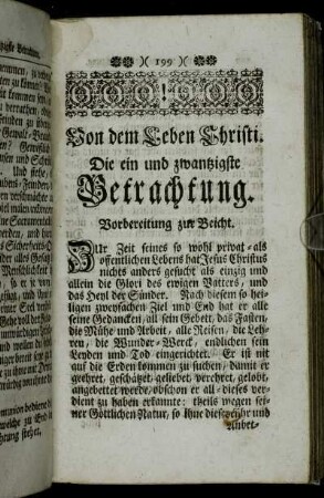 Die ein und zwantzigste Betrachtung. - Die zwey und zwantzigste Betrachtung.