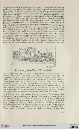 Aus dem "Deutschen Wanderbuch"