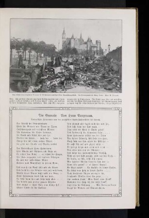 Von flüchtenden belgischen Truppen in Antwerpen zurückgelassene Ausrüstungsstücke. Im Hintergrund die Burg Steen.