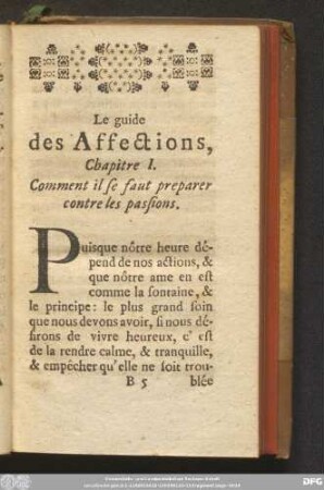 Le guide des Affećtions ...