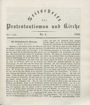 1-8 Die Konsequenz des Princips : erster Artikel