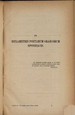 De hexametris poetarum Graecorum spondiacis