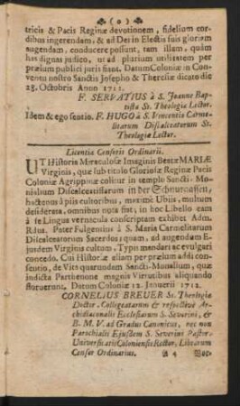 Licentia Censoris Ordinarii