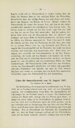 Über die Sonnenfinsternis vom 18. August 1887 (v. Zech)