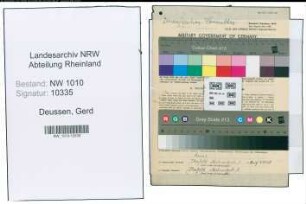 Entnazifizierung Gerd Deussen , geb. 17.02.1906 (Kohlenhaendler)