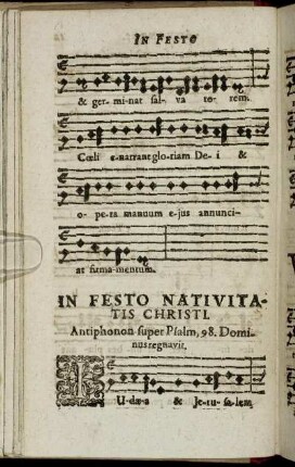In Festo Nativitatis Christi.