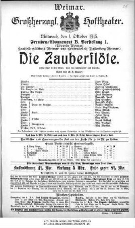 Die Zauberflöte