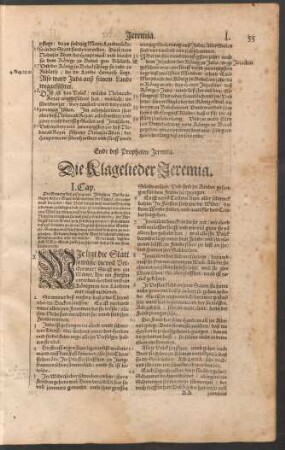 Die Klagelieder Jeremia.