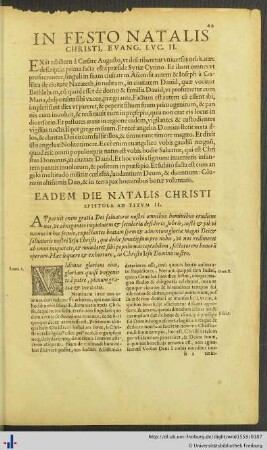 In Festo Natalis Christi.