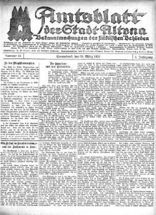 Nummer 13 : Sonnabend, den 29. März 1924