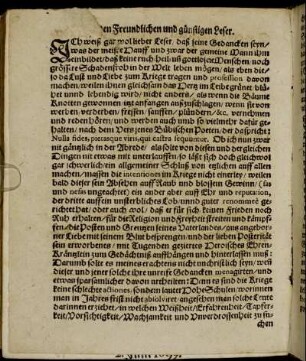 [...] Freundlichen und günstigen Leser.
