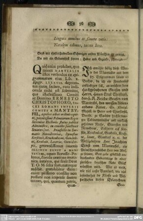 [9. Herrn D. Jöchers Einladungsschrift, von der Billigkeit, seine Geburtstagtäge zu feyren]