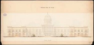 Preußisches Parlament, Berlin Schinkelwettbewerb 1859: Ansicht