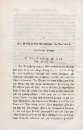 654-681 Die messianischen Weissagungen im Pentateuch : dritter Artikel