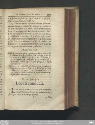 Tit. II. (IV. 65.) Locati conducti.