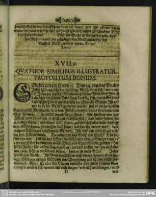 XVII. b. Quatuor Similibus Illustratur Propositum Bonum