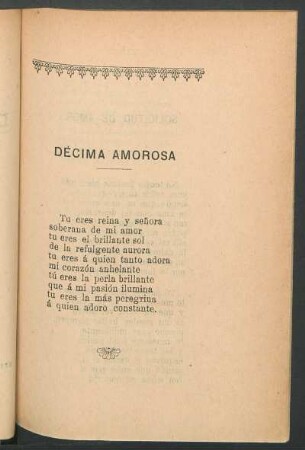 Décima amorosa