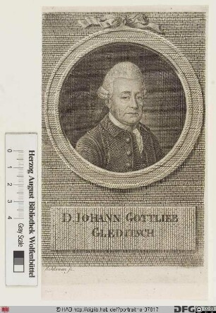 Bildnis Johann Gottlieb Gleditsch