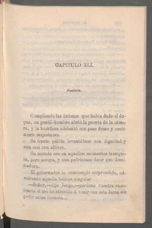 Capítulo XLI. - Justicia.