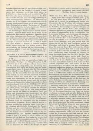 418-419 [Rezension] Heyde, Johannes Erich, Wert