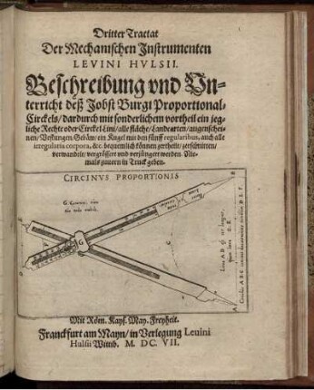 3: ... Tractat Der Mechanischen Instrumenten Levini Hulsii. 3