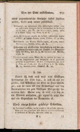 Noch einige hieher gehörige Schriften