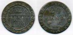 Westfalen, 20 Centimes