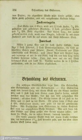 Behandlung des Gefrornen