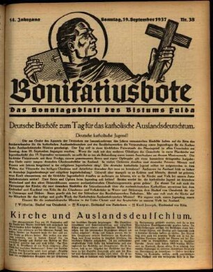 Ausgabe vom Sonntag, den 19. September 1937.
