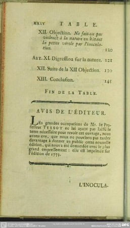 Avis De L'Éditeur