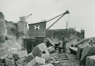 verschiedene Steinbrüche, Werkplätze, Baumaterialien und Bauprojekte, 1932-1958