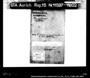 Der Antrag der Domanialverwaltung auf Eintragung fiskalischer Besitzrechte in Ostermoordorf in das Hypothekenbuch