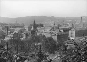Waldheim, Stadtansicht : Waldheim (Kreis Döbeln). Blick von der "Hufe"