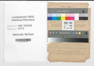 Entnazifizierung Michael Marmulla , geb. 07.04.1892 (Angestellter)