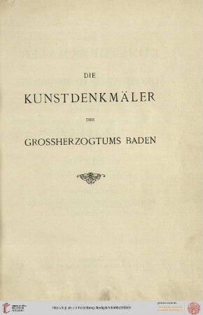 Band 9,2: Die Kunstdenkmäler des Grossherzogthums Baden: Die Kunstdenkmäler des Amtsbezirks Bruchsal (Kreis Karlsruhe)
