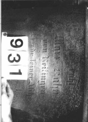 Grabstein 931 (Detailaufnahme)
