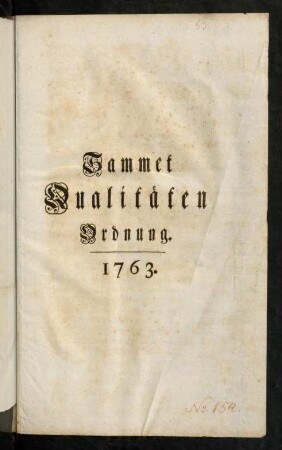 A1r-B2v, Sammet Qualitäten Ordnung