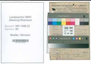 Entnazifizierung Hermann Mueller , geb. 21.01.1903 (Lehrer)