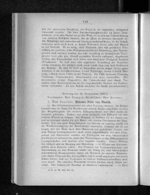 Sitzung am 12. Dezember 1916.