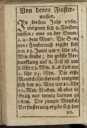 Von denen Finsternussen.