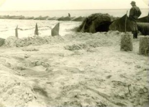 Deichbau Hindenburgdamm - Süd, 1954