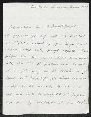 Brief von Eugen Kühnemann an Gerhart Hauptmann