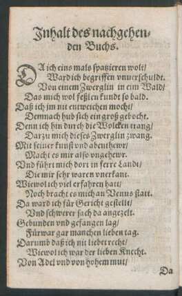 Inhalt des nachgehenden Buchs.