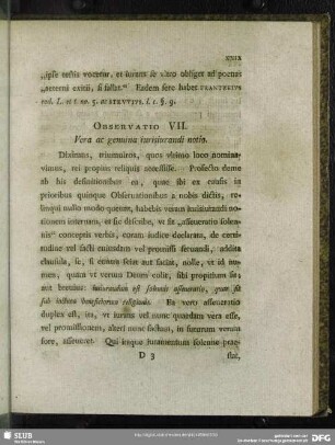 Observatio VII. Vera ac genuina iurisiurandi notio