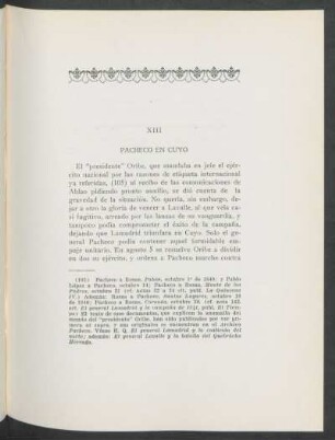 XIII - Pacheco en Cuyo