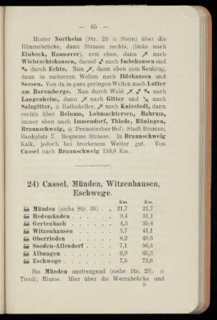 24) Cassel, Münden, Witzenhausen, Eschwege