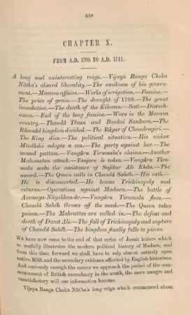 Chapter X. From A.D. 1705 to A.D. 1741