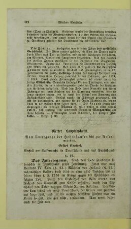 Vierter Hauptabschnitt. Vom Untergange der Hohenstaufen bis zur Reformation