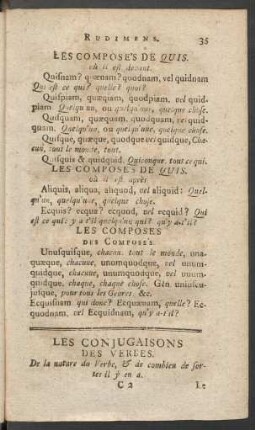 Les Conjugaisons Des Verbes