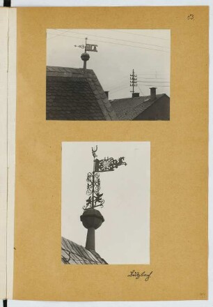 Dächer, Butzbach: Ansichten (aus: Skizzen- und Fotoalbum 23)